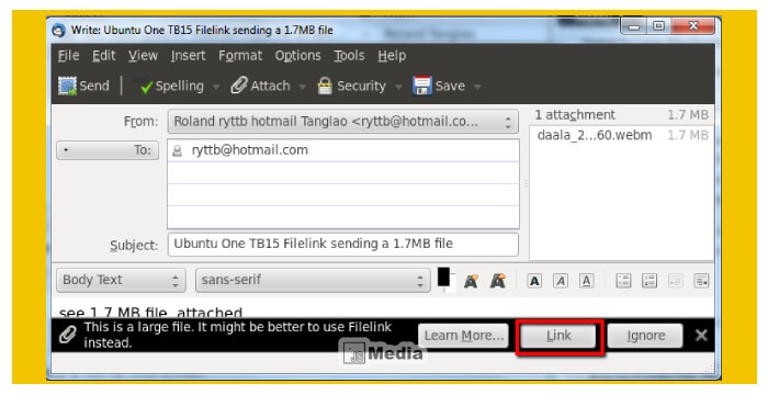 Fitur Pada  Mozilla Thunderbird