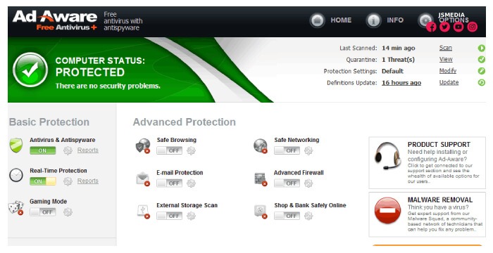 Cara Instal Adaware Antivirus Free untuk Windows 10