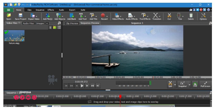 Fitur VideoPad Video Editor