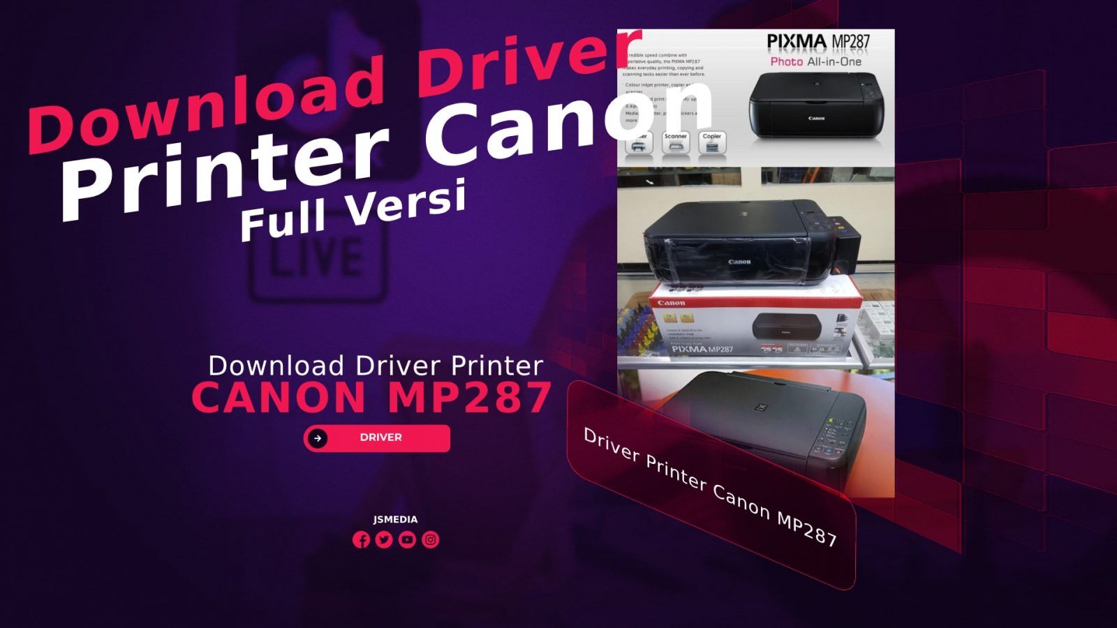 Download Driver Printer Canon MP287 Full Versi