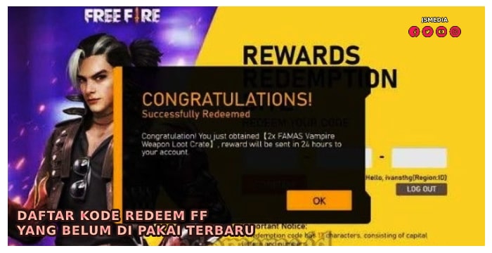 Daftar Kode Redeem FF yang Belum di Pakai Terbaru 2022