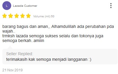 Review dari pembeli sabun QM Glowing