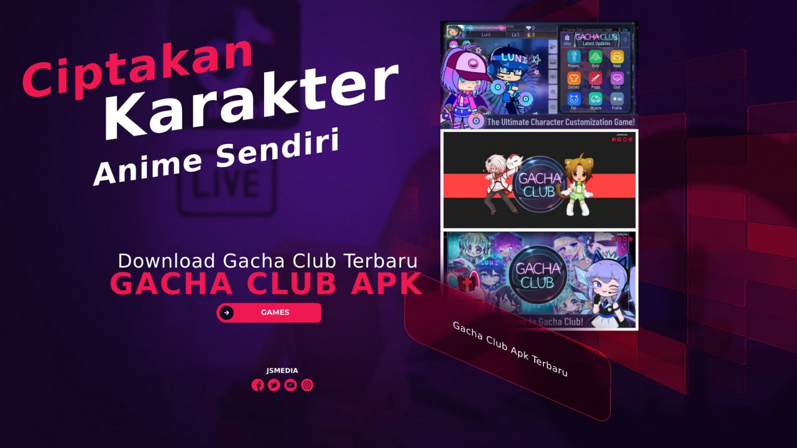 Download Gacha Club Apk Terbaru 2022, Ciptakan Karakter Anime Sendiri