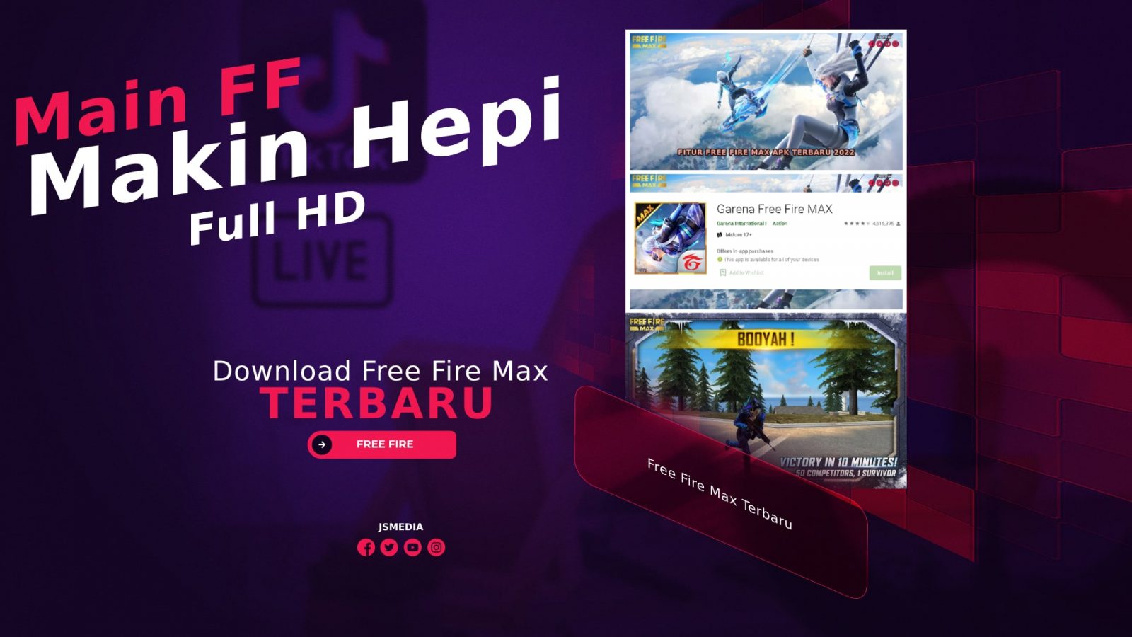 Download Free Fire Max Terbaru 2022, Main FF Kualitas HD