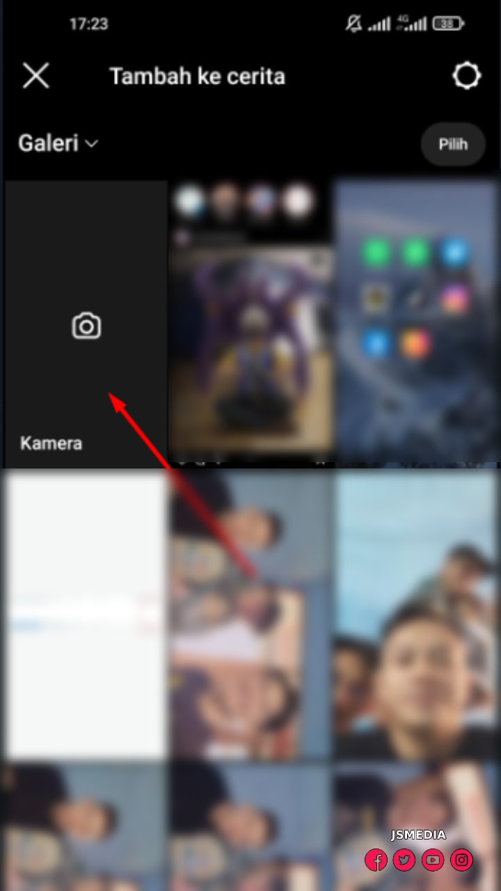 Klik "menu kamera"