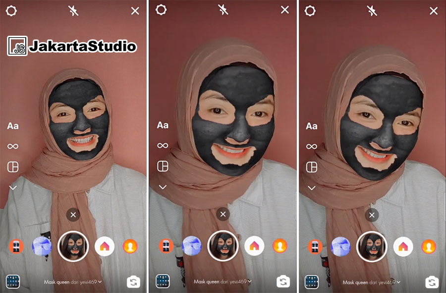 Cara Mendapatkan Filter Masker Hitam instagram
