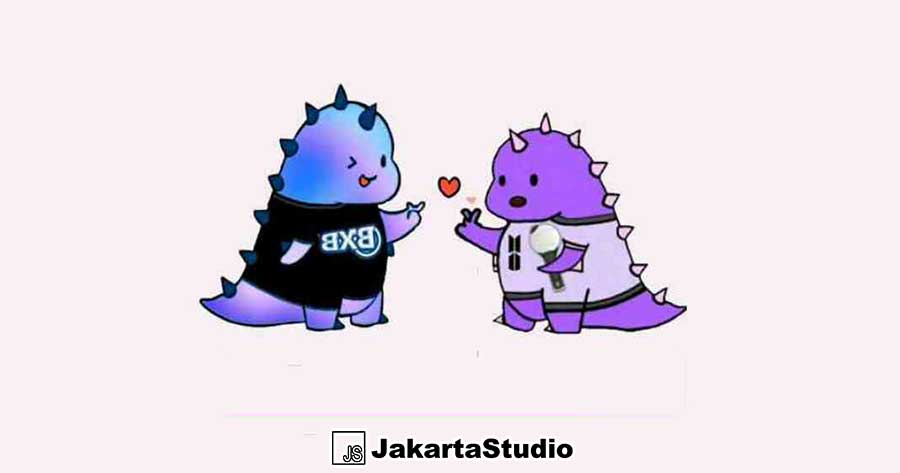 Gambar Dino Ungu BTS Army TikTok