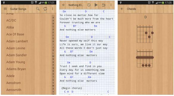 Aplikasi Chord Gitar Android