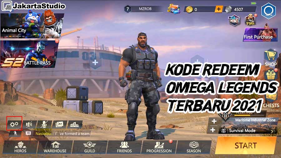 Kode Redeem Omega Legends