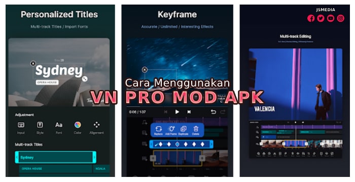 Cara Menggunakan VN Pro MOD Apk