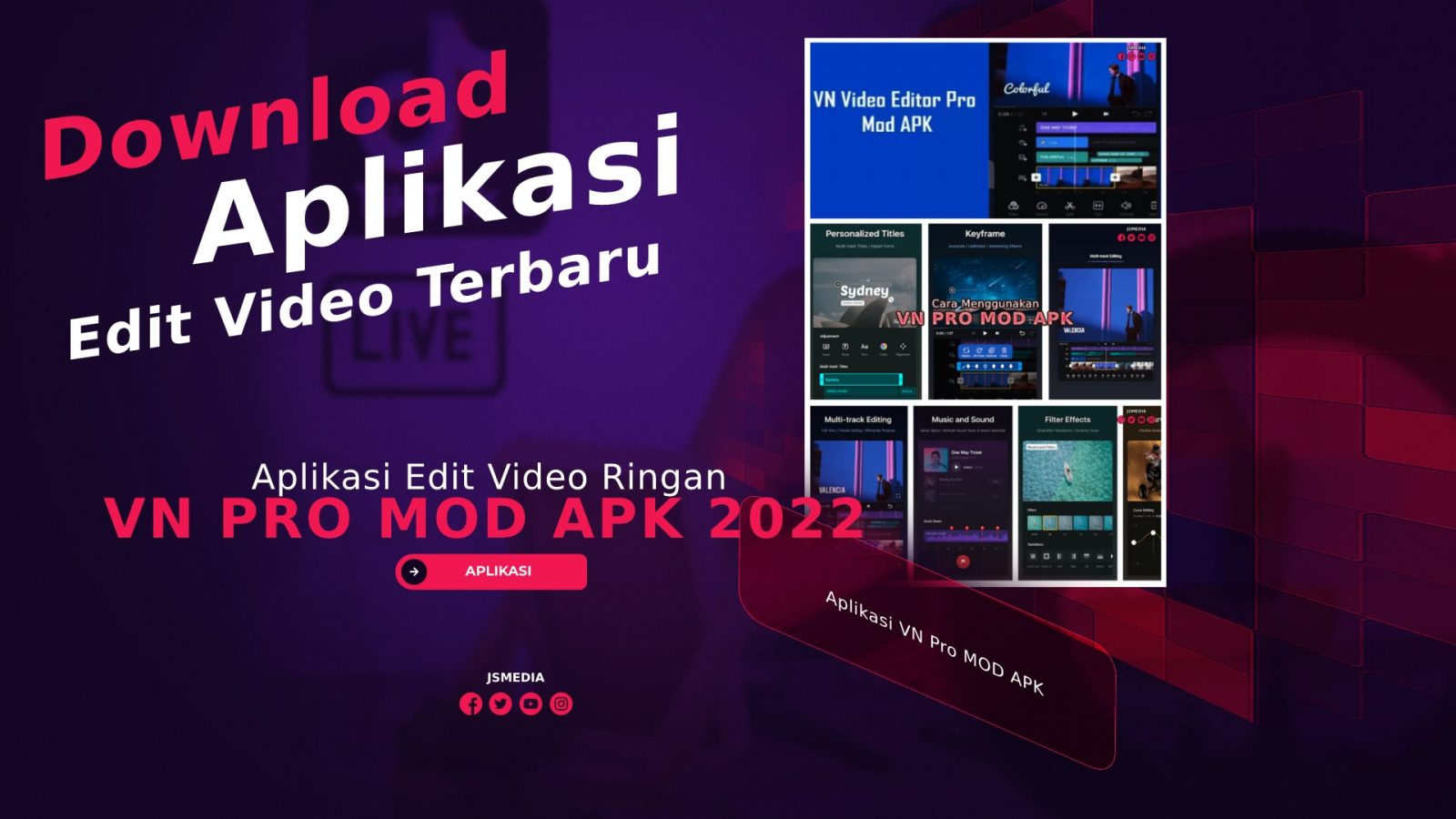 Download Aplikasi VN Pro MOD APK 2022 Terbaru, Edit Video Makin Aesthetic