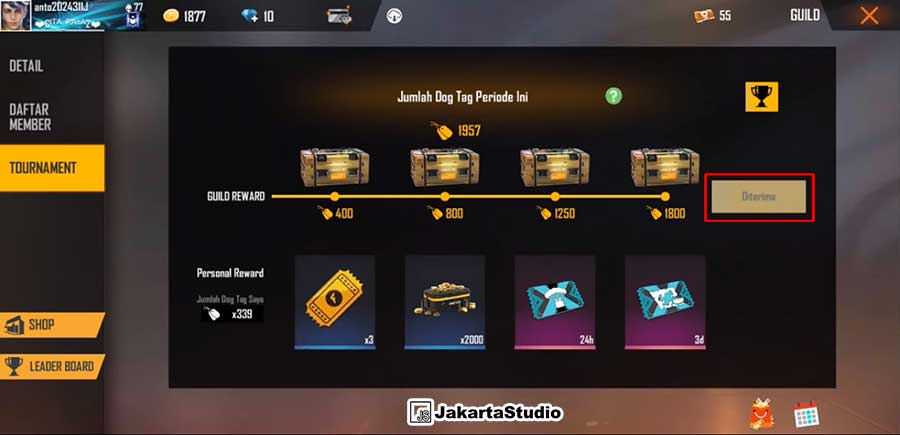 Tidak BIsa Klaim CR Free Fire