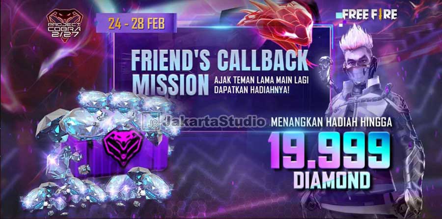 Event Friend Callback 19.999 Diamond Gratis