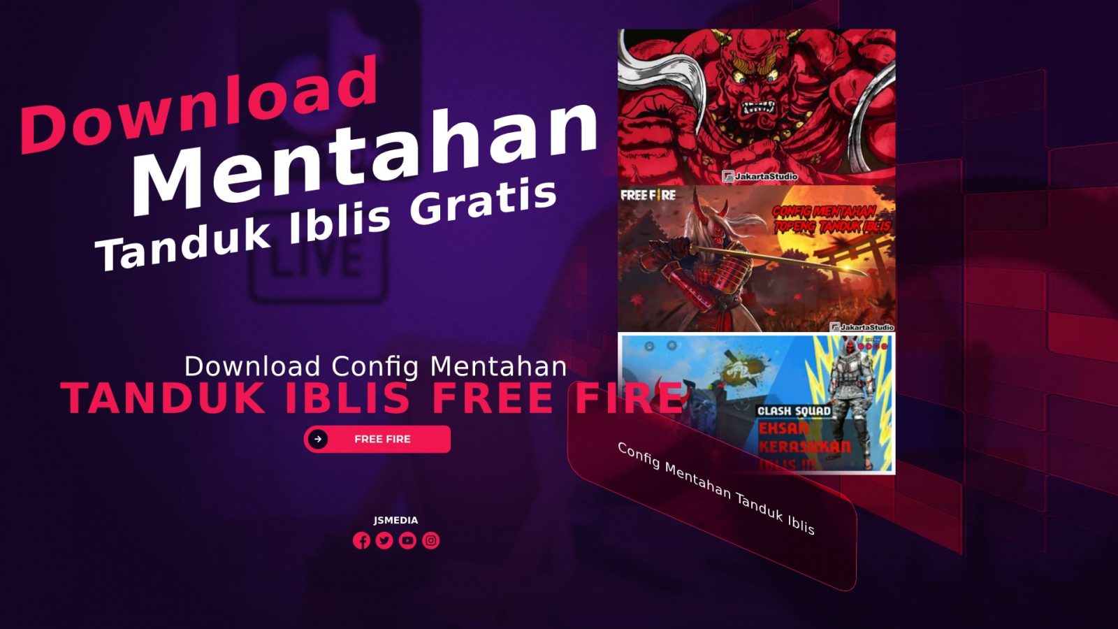 Download Config Mentahan Tanduk Iblis Free Fire, Gratis!