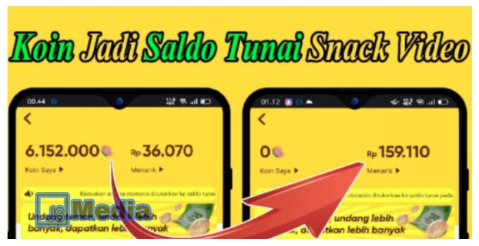 Nominal Rupiah per 1000 Koin Snack Video