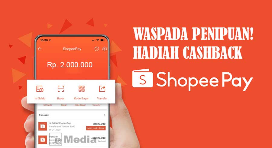 Penipuan Hadiah Cashback Shopeepay