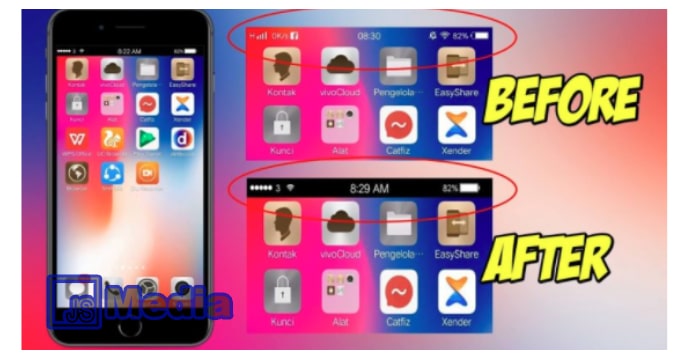 Cara Merubah Status Bar Android Menjadi iPhone
