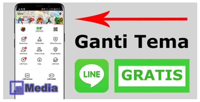 4+ Cara Ganti Tema Line Gratis