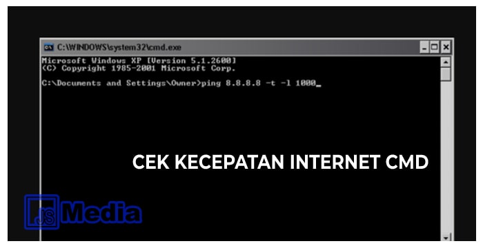 Cek Kecepatan Internet CMD