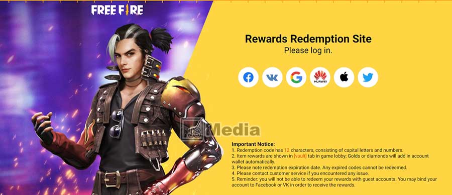 Kode Redeem Free Fire