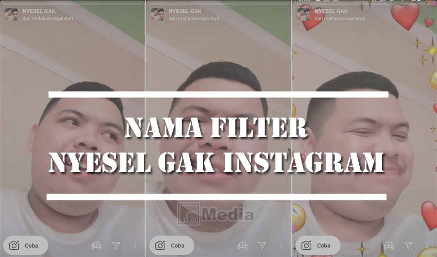 Nama Filter Nyesel Gak Instagram