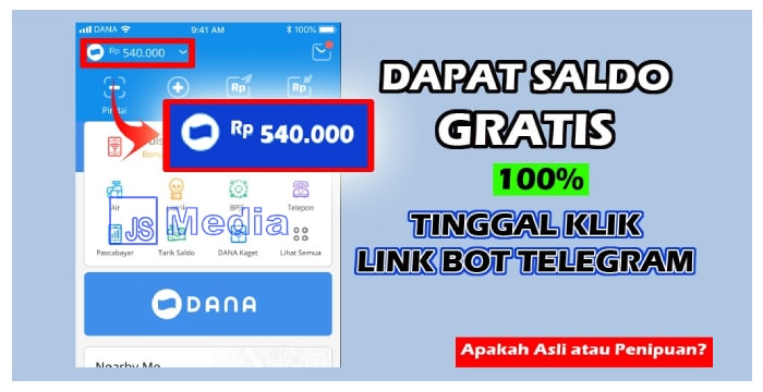 Benarkah BOT DANA di Telegram Bagi-bagi Hadiah, Asli atau Hoax?