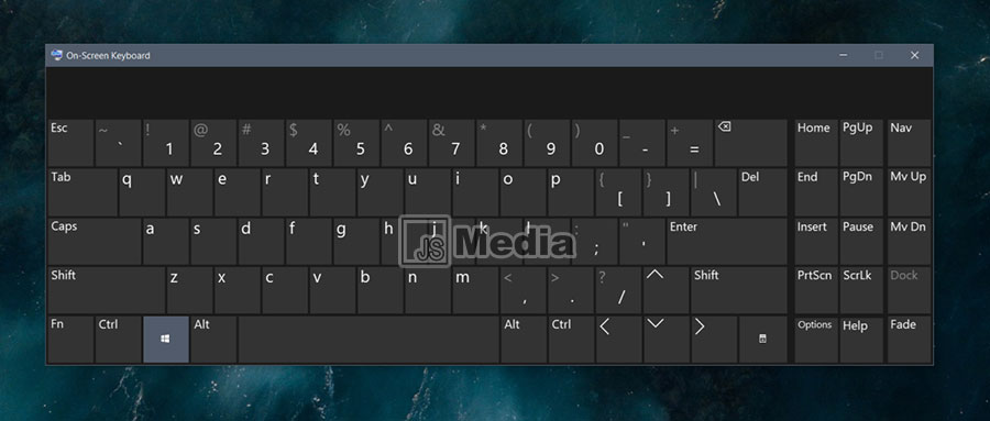 Cara Mengaktifkan On Screen Keyboard Windows