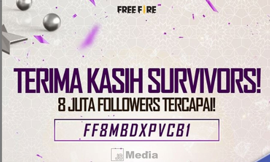 Kode Redeem 8 Juta Followers Garena FF Indonesia