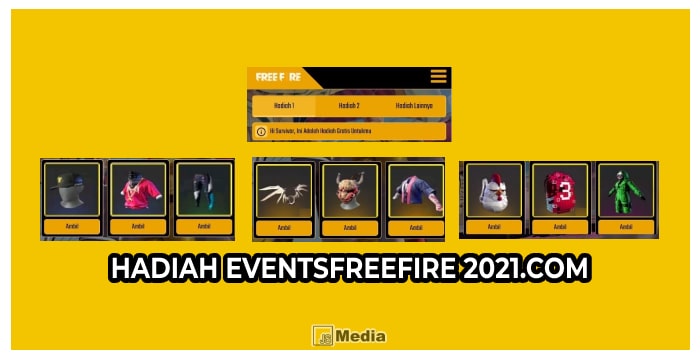 Hadiah Free fire di Eventsfreefire2021.Com