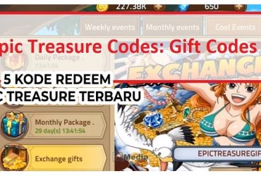 5 Kode Redeem Epic Treasure Terbaru, Segera Ambil Event Terbatas!