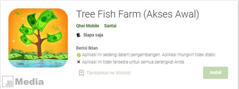 Tree And Fish, Aplikasi Pohon dan Ikan Penghasil Uang?