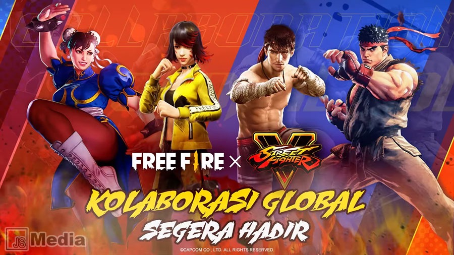 Kolaborasi Resmi FF x Street Fighter V