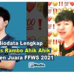 Biodata Evos Rambo Ahik Ahik Juara FFWS 2021, Siapakah dia Sebenarnya?