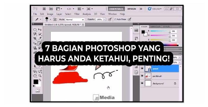 7 Bagian Photoshop yang Harus Anda Ketahui, Penting!