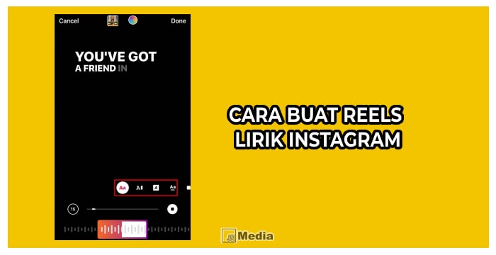 Cara Buat Reels Lirik Instagram