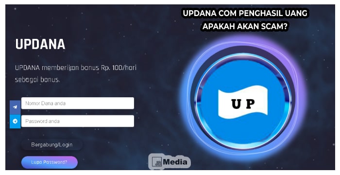 14+ Updana com Penghasil Uang, Apakah Akan Scam?