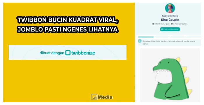 Twibbon Bucin Kuadrat Viral, Jomblo Pasti Ngenes Lihatnya