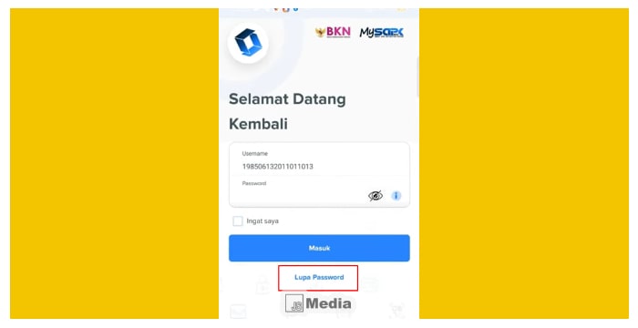 Tekan Menu Lupa Password