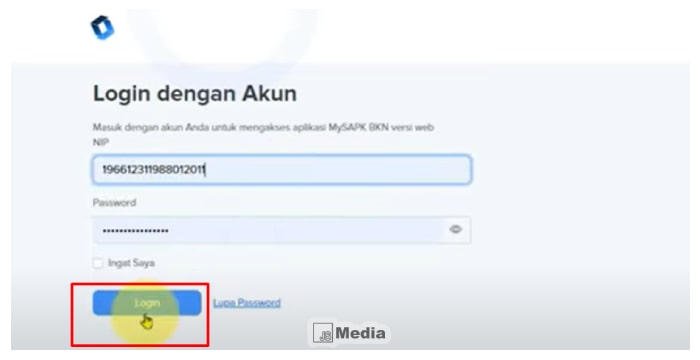 Klik "Menu Login"