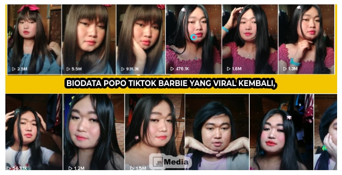 Biodata Popo TikTok Barbie yang Viral Kembali, Tampil Beda Tapi Populer