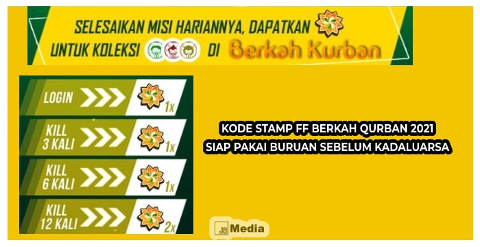 Kode Stamp FF Berkah Qurban 2021, Siap Pakai Buruan Sebelum Kadaluarsa