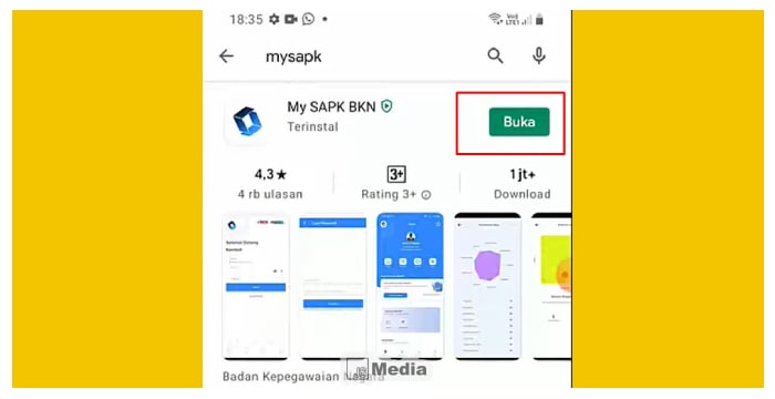 Buka Aplikasi My SAPK BKN