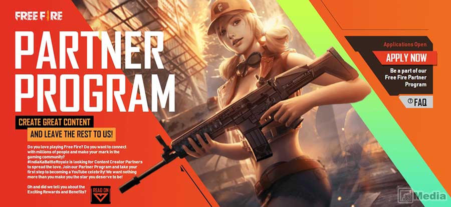 cara daftar program free fire partner