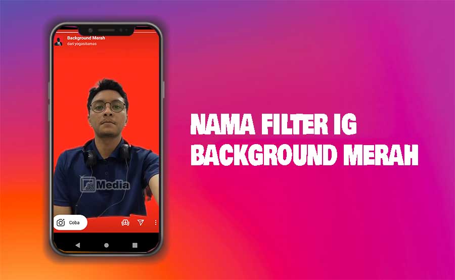 Nama Filter Background Merah