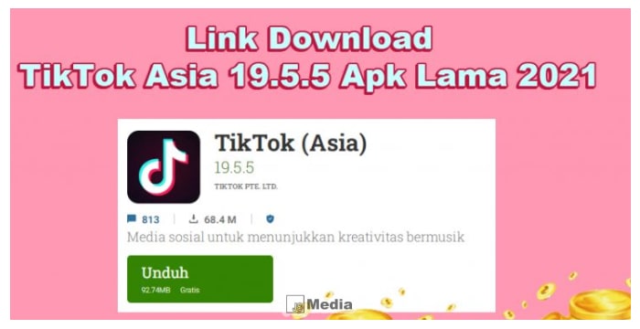 Download TikTok Asia Versi 19.5.5 (Jadul), Link Terbaru