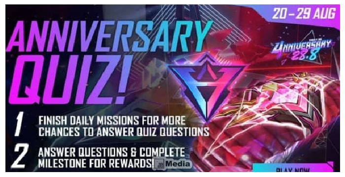 Cara Menjawab Quiz Anniversary Ke-empat Free Fire