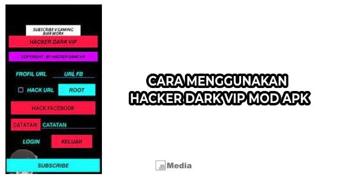 Cara Menggunakan Hacker Dark VIP Mod Apk