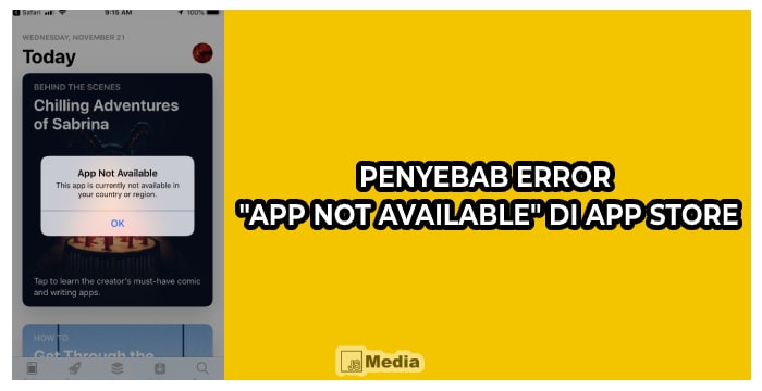 Penyebab Error "App Not Available" di App Store