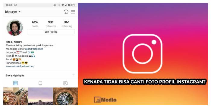 Kenapa Tidak Bisa Ganti Foto Profil Instagram?