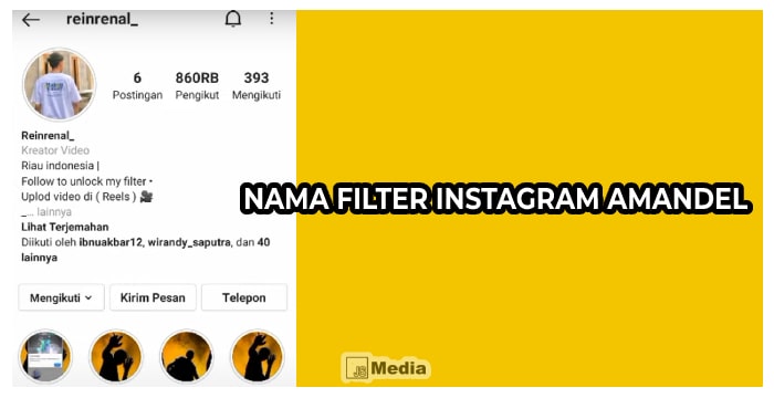 Nama Filter Instagram Amandel